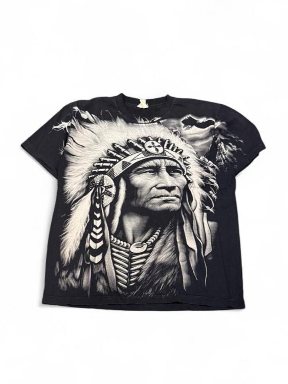 Vintage Native American AOP Single Stitch Tee